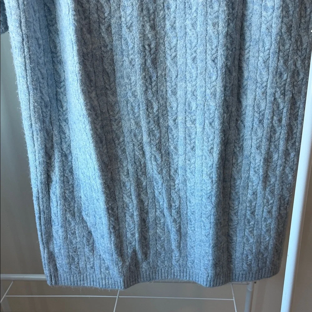 Future Collective Gray Knit Cropped Sweater + Skirt Set - Picture 7 of 8